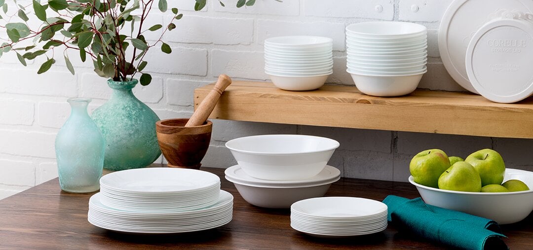 Corelle 76 Piece Dinnerware Set - Stylish Durability for Every Dining Occasion